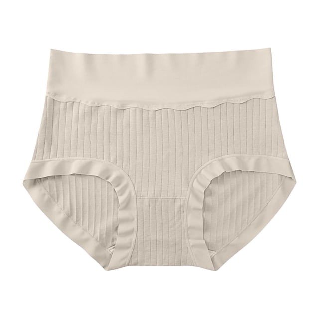 Ropa interior sin costuras de cintura alta para mujer: entrepierna 7A, material de clase A para bebés, control ligero del abdomen