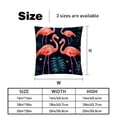 thumbnail image 5 of Flamingo with Unique Patterns Covers - Set of 2 Throw Pillows for Home Decor - Available in 16x16, 18x18, 20x20 Inches for Various Occasions, 5 of 6