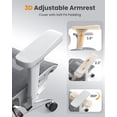 thumbnail image 5 of Doubleslee Ergonomic Office Chair, High Back Mesh Office Chairs with Adjustable Headrest, Lumbar Support, 3D Armrest and Footrest, 5 of 8