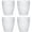 Transparent, variant on 7oz Acrylic Drinking Glasses, 4Pcs Reusable Tumblers Drinkware Unbreakable Water Glasses Cups Stackable & Dishwasher Safe for Home Outdoors Restaurant, Emerald