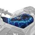 thumbnail image 2 of Uorisanigo ATV Seat Cover Waterproof Blue Lightning Wolf 4 Wheeler Seat Cover for Polaris Sportsman 570 450 850, Polaris Scrambler 400 500 850 1000, Honda Rancher 420 Non-Slip, 2 of 7