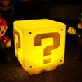 thumbnail image 1 of Lámpara Rehenbsem con forma de signo de interrogación luz nocturna USB Amarilla, 1 of 7