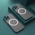 thumbnail image 1 of Luxury Matte Magnetic For Magsafe Wireless Charge Case For iPhone 14 13 12 Pro Max Mini Plus Armor Cover funda, 1 of 5