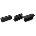 thumbnail image 2 of 20 tapas rectangulares de plástico negro para patas de mesa, tubo de silla, 38 mm x 13 mm, 2 of 5