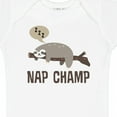 thumbnail image 4 of Inktastic Sloth Nap Champ New Baby Boys or Girls Baby Bodysuit, 4 of 5