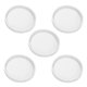 thumbnail image 1 of Paquete de 5 moldes de Silicona shaofei para posavasos redondos grandes 8 cm blanco transparente, 1 of 5