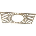 thumbnail image 2 of Ekena Millwork 40"W x 20"H x 14 3/4"ID x 3/8"T Hoover Wood Fretwork Pierced Ceiling Medallion, Hickory, 2 of 3