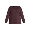 thumbnail image 5 of Terra & Sky Women's Plus Size Fleece Sweatshirt, Size 0X-5X, 5 of 5