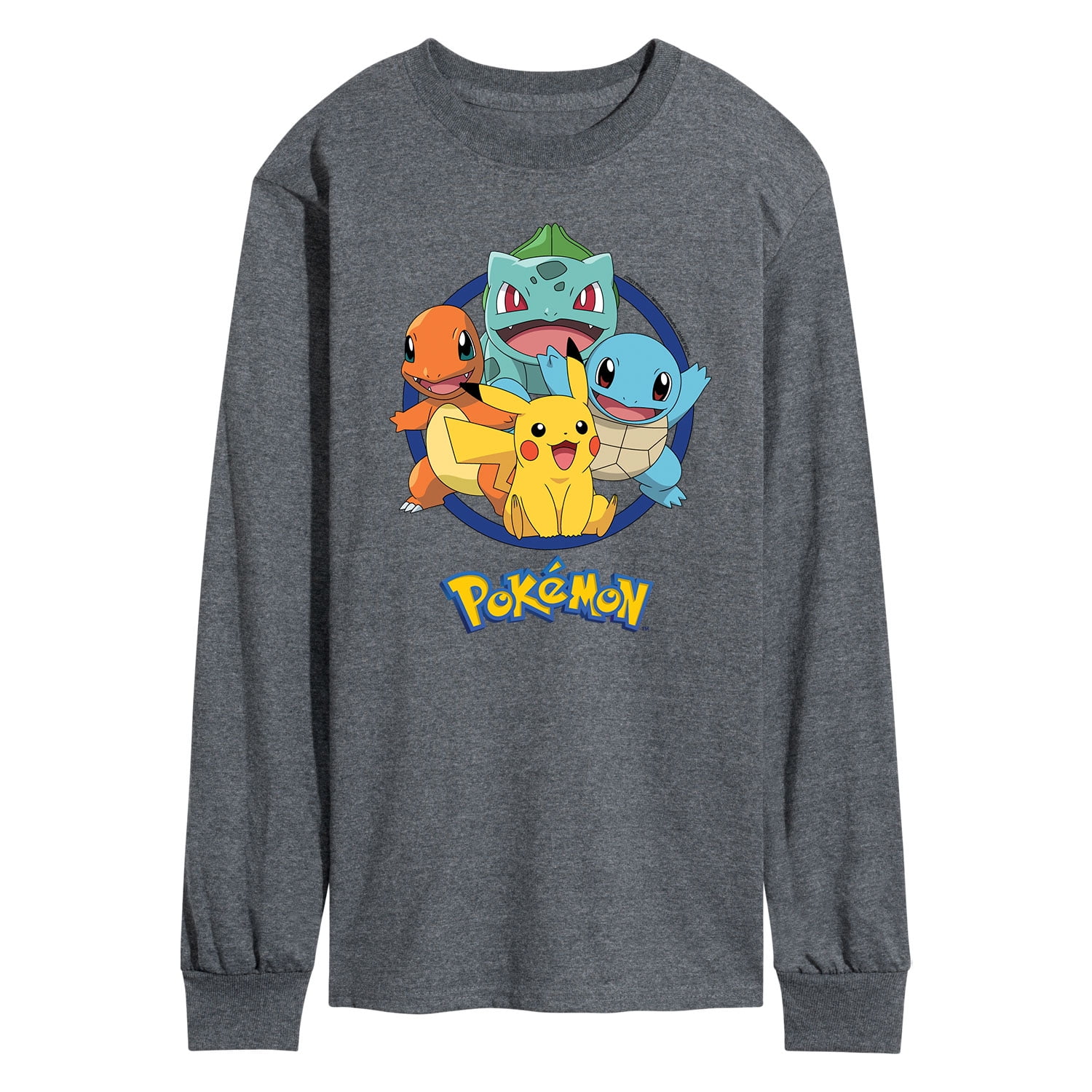 New Pokemon T Shirt Gray Long Sleeve Size Medium 