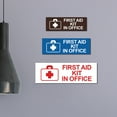 thumbnail image 2 of Basic First Aid Kit In Office Sign (Ivory/Dark Brown) - Large, 2 of 5
