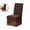 Coffee, variant on Velvet Chair Cover with Skirt Stretchy Dining Room Chair Cover Chair Slipcover, Universal Furniture Protector Cover for Home, Kitchen, Banquet