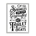 thumbnail image 4 of Stupell Industries Humorous Bathroom Toilet Seat Phrase Vintage Typography Graphic Art Gray Framed Art Print Wall Art, Design by Lettered and Lined, 4 of 5