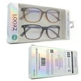 thumbnail image 1 of Classic Rectangle Horn Tortoise Blue Light Filtering Reading Glasses [2 pair] +3.0, 1 of 5