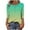 Green Tops for Women_t, variant on CYMMPU Women's Button up Scoop Neck Gradient Color 3/4 Length Sleeve Summer Fall Business Work Blouses Swing Shirts Tunic Tops Vintage Basic Tees 2025 Clothes Gray L