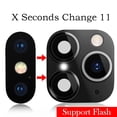 thumbnail image 3 of Protecteur d'Écran pour iPhone XR X Change vers iPhone 11 Pro Max Faux Autocollant d'Objectif de Caméra, 3 of 6