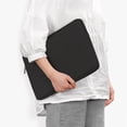 thumbnail image 4 of Soft Laptop Bag 13 14 15.6 Inch Notebook Computer Tablet PC Sleeve Case Cover Waterproof Laptop Bag Deep Black 15.6-inch, 4 of 6