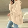 thumbnail image 5 of hotojiny Oversized Sweatshirt for Women Casual Long Sleeve Thermal Shirts Windproof Loose Fit High Low Pullover Fall Fashion Tops, 5 of 5