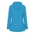 thumbnail image 4 of Veste de Pluie Mode pour Femmes Veste de Randonnée Légère en Nylon Léger Coupe-Vent à Manches Longues Imperméable Grande Taille avec Cordon de Serrage, 4 of 4