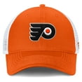 thumbnail image 2 of Men's Fanatics Orange/White Philadelphia Flyers Core Primary Logo Trucker Adjustable Hat, 2 of 4
