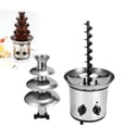 thumbnail image 1 of Stainless Steel 4 Layer Electric Chocolate Fountain Machine for Weddings Birthday Parties Decor, 1 of 8