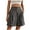 Dark Gray, variant on Ltctricy Bermuda Shorts for Women Elastic High Waisted Dressy Casual Wide Leg Pleated Knee Length Shorts Loose Summer Shorts