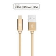 thumbnail image 6 of LAX Gadgets Extra Long, Apple MFi Certified Nylon Lightning to USB iPhone Charger Cable for iPhone 7, 7 Plus, 6s, 6s Plus, 6, 6 Plus, SE, 5s / iPad Pro, Air, Mini, iPad / iPod | 10 Ft Cord, Gold, 6 of 7
