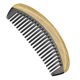 thumbnail image 1 of Peines para el cabello de sándalo hechos a mano con cuerno de búfalo Onedor, peines de madera desenredantes naturales perfumados antiestáticos (diente ancho ovalado), 1 of 5