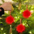 thumbnail image 4 of Axiiglly Christmas Tree Decorations Fuzzy Balls, 2.76" Fluffy Christmas Balls Xmas Hanging Decor Ornaments for Christmas Trees, Home Holiday Party Indoor Outdoor Decor-Red, 4 of 8