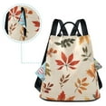 thumbnail image 5 of FORMRS Women's Travel Backpack Purse Anti-Theft Hidden Pockets Casual Shoulder Bag, Yellow Autumn Leaves, 5 of 7