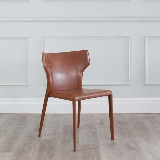 Adoro Chaise Latérale Empilable en Similicuir Style Mid-century Modern - Qualité Contractuelle