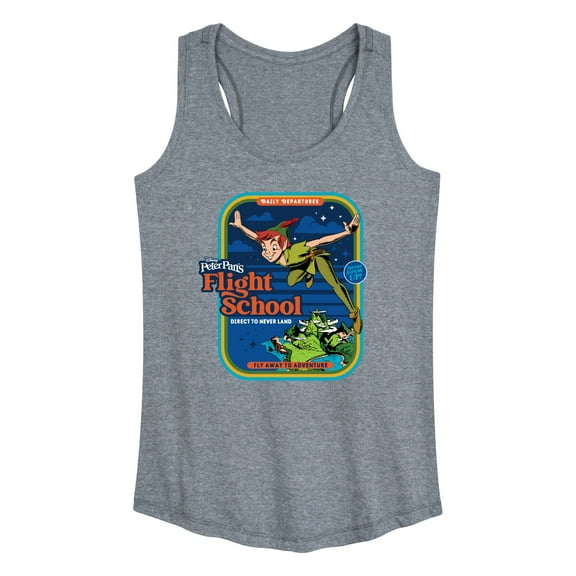 Disney - Peter Pan - Flight School - Fly Away to Adventure - Women's Racerback Tank Top