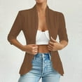 thumbnail image 3 of Dgankt Cardigan for Women Women's 3/4 Sleeve Solid Color Hollowed Out Casual Cardigan Jacket, 3 of 6