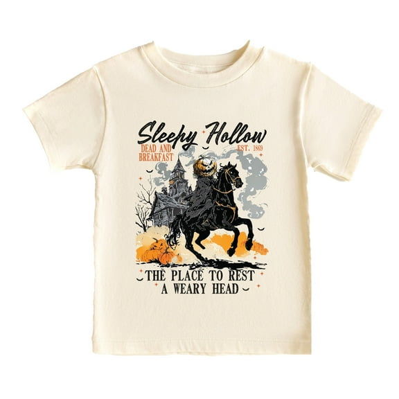 Sleepy Hollow Dead and Breakfast - Toddler Short Sleeve Graphic T-Shirt