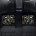 thumbnail image 4 of Renewold Boho Ethnic Tribal Highland Cow Rubber Car Floor Mats Auto Carpet Non-slip Rubber Car Rugs Full Set Universal Fit for Most Vehicles Interior Decor, Set of 4, 4 of 7
