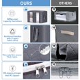 thumbnail image 4 of Hweilai 3Pcs Thick Non-woven Quilt Storage Bag Large Capacity Storage Box Bag with Reinforced Handle for Quilts Blankets Pillows(Gray), 4 of 5