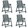 thumbnail image 1 of vidaXL Garden Chairs 4 pcs Plastic Green, 1 of 5