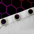 thumbnail image 4 of Feelyou Honeycomb Curtains Pack of 2 (42x84 Each), Abstract Purple Red Curtains Blackout, 4 of 6