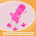 thumbnail image 4 of 2 Pcs Poussette pour Poupée Bébé Jeu de Rôle Poussette Jouet pour Enfants, 4 of 6