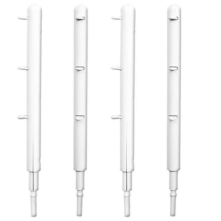 Set of 4 Metal White Ring Posts For Figures Toy Company Wrestling Ring For Action Figures