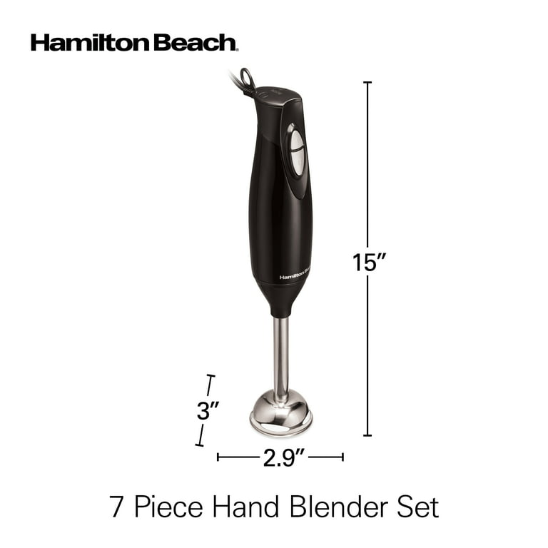 HAMILTON BEACH 2-Speed Immersion Blender - 3-in-1 - 3 Pieces