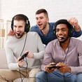 Gaming Headsets Wired for PS5/PS4/Xbox One/Nintendo Switch/PC/Mac/Phone,Over Ear Gaming Headphone with 7.1 Surround Sound,Noise Cancelling Mic,50MM Speaker,LED Lights,Black