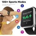 thumbnail image 4 of iTouch Air 4 Smartwatch: Silver Case With Black Silicone Strap 46mm, 4 of 6