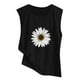thumbnail image 2 of Gibobby Blusa sin mangas sin mangas con estampado de Camisola informal Blusa para mujer(Negro,XG), 2 of 5