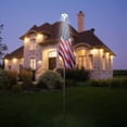 thumbnail image 2 of Yescom Solar Powered Flag Pole Light 136 LED 680 Lumen Super Bright Automatic Lamp Downlight Outdoor Yard, 2 of 9