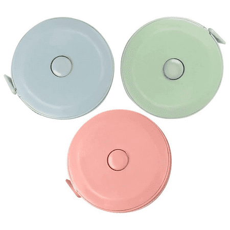 

Yozhu 3 Pieces Sewing Tape Measure 1.5m Sewing Tape Measure Retractable Soft Tape Measure for Sewing Regime Tailor Seamstress，blue pink and green