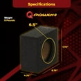 thumbnail image 3 of QPower QBomb QBTW6.5 Single 6.5" Bedliner Spray Speaker Enclosure, 2 Pack, 3 of 8
