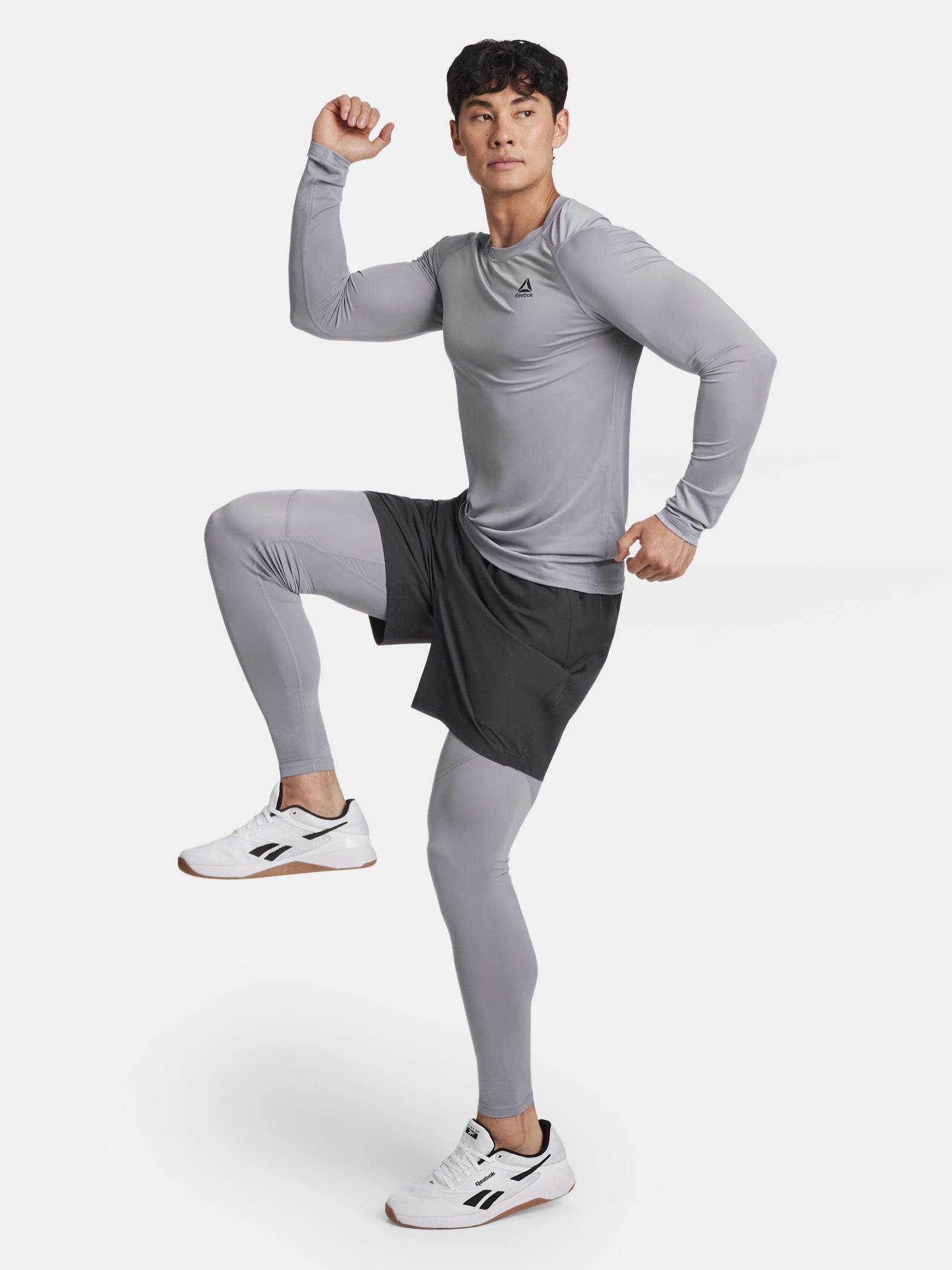 Reebok Men's and Big Men's Kinetic Compression Leggings, Sizes XS-5XL