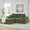 Green, variant on Rustic Sofas, Modular Cloud Sectional Couch, Modern Upholstered L-Shaped Sofa with Removable Ottoman, Deep Seat Sleeper Couch with Throw Pillows for Living Room, Apartment, Small Space, Green