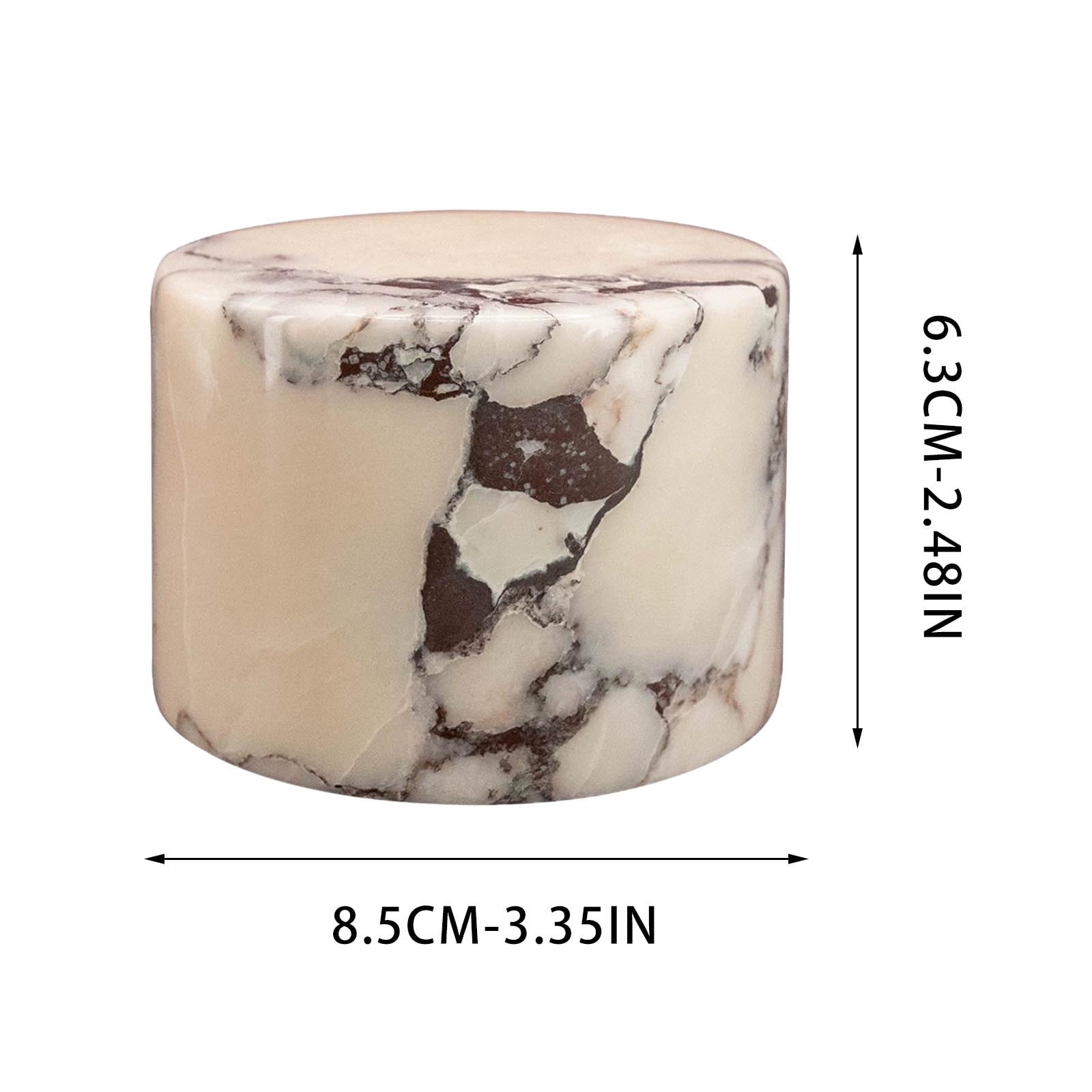 VAIFTILNO Marble Touch Lamp Night Light, Rechargeable LED Stone Bedside Table Lamps, Dimmable Natural Onyx Tap Light, Small Ambient Desk Lamp, Wireless Home Bedroom Decor(Marble-White Cylinder)