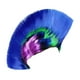 thumbnail image 5 of Peluca mohicana estilo punk rock para mujer y hombre, ideal para bailes de máscaras. Azul, 5 of 9